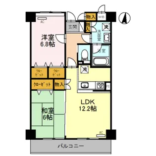 EAST VILLAGE 2001【3階】の間取り