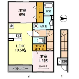 EAST VILLAGE 2015【2階】の間取り