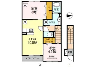 EAST VILLAGE 2015【2階】の間取り