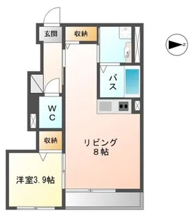 モイス・シャームⅡ【0101号室】の間取り