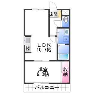 シャルマンフジ砂山【1階】の間取り