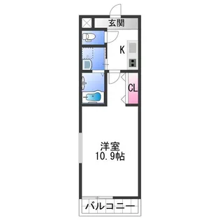 フジパレス黒田Ⅴ番館【1階】の間取り