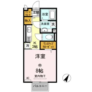 D−room N.大谷【1階】の間取り