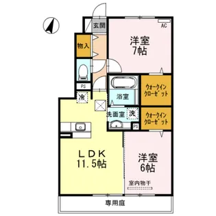 シンフォニーⅦ【1階】の間取り