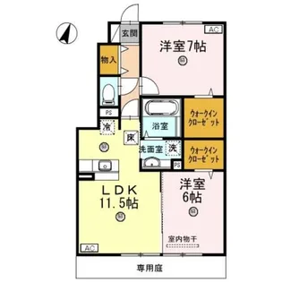 シンフォニーⅦ【1階】の間取り