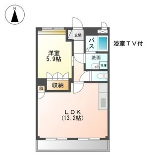 リュミエール【0102号室】の間取り