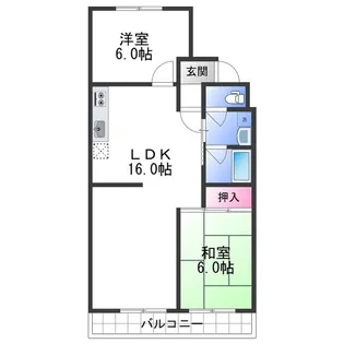 畑野マンション A棟【0102号室】の間取り
