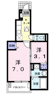 ソラーナ【1階】の間取り