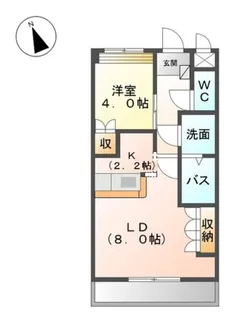 Sun Green Nakano【1階】の間取り