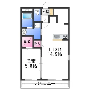 ユーミーマンション名草【2階】の間取り