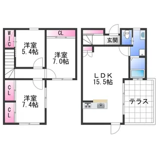和歌山県紀の川市下井阪【一戸建】の間取り