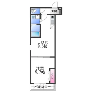 フジパレス市駅東ウエスト【2階】の間取り