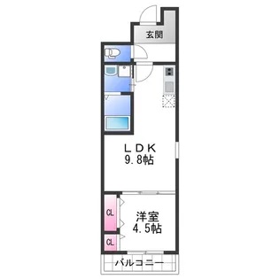 フジパレス市駅東ウエスト【2階】の間取り
