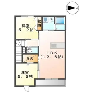 モイスシャームM【2階】の間取り