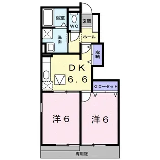 メゾン カメガワ【1階】の間取り