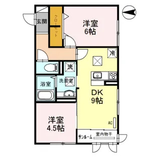 エミネンス東布経丁【2階】の間取り