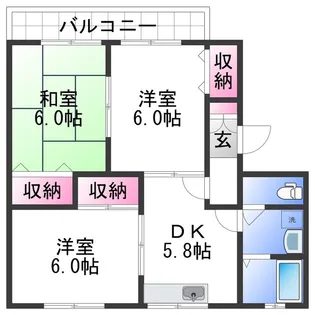 セジュール山口1【2階】の間取り