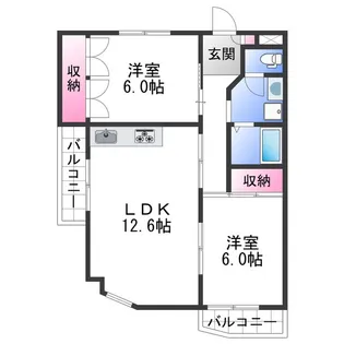 ラピュタ宮前【505号室】の間取り