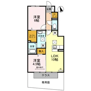 ルーチェ木ノ本【1階】の間取り