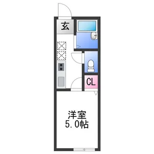 TJ鳴神2 D棟【1階】の間取り
