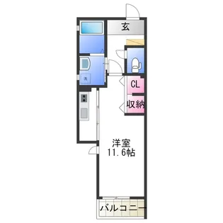 ジュリアード松江【2階】の間取り