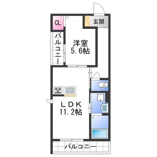 ハルミエールⅡ【2階】の間取り