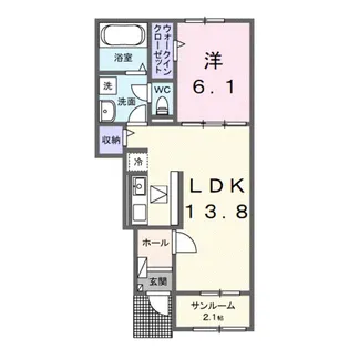 リッチェ・ツリー【0101号室】の間取り