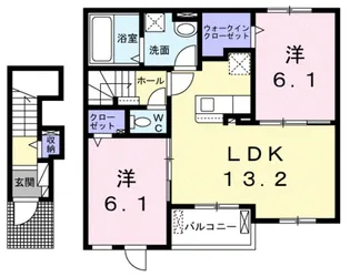ヴィラ アネラ【202号室】の間取り