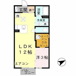 ハイツ グレース【1階】の間取り