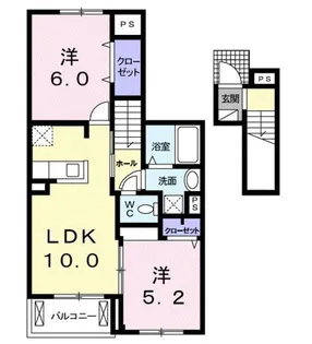 リヴェール聖【2階】の間取り