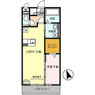 エトワール【1階】の間取り