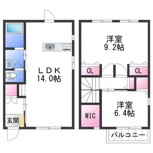 LaFerio古屋【2階】の間取り