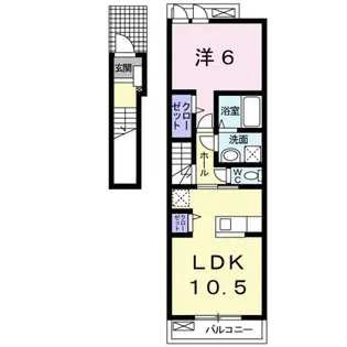 クレアコート Ⅰ【2階】の間取り