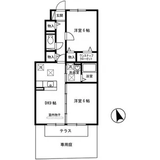 グランモア ミヤビ【1階】の間取り