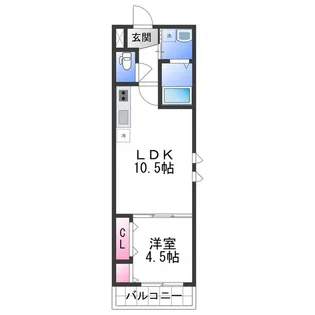 フジパレス中之島イースト【3階】の間取り