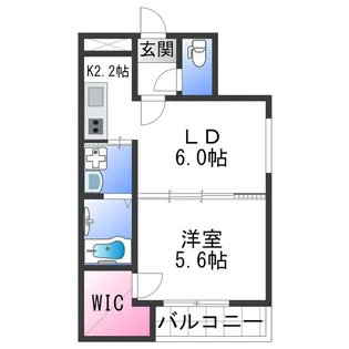 フジパレス和歌山黒田Ⅱ番館【3階】の間取り