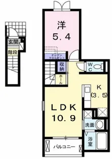 アーバンソレイユ【2階】の間取り