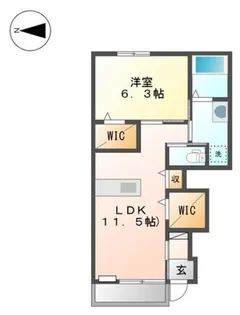 コーラルヴィラ松島C【1階】の間取り