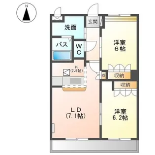 プランドール M&N【2階】の間取り