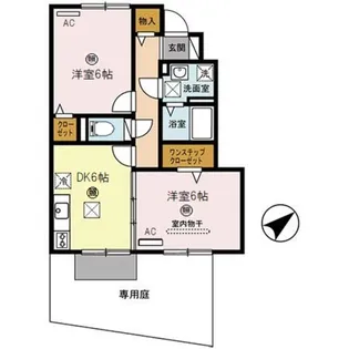 イヴェールアージュ【1階】の間取り