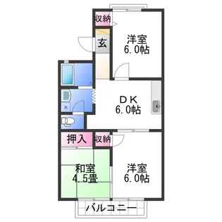 エル有本【1階】の間取り