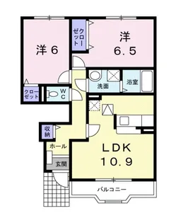 花水木Ⅲ【102号室】の間取り