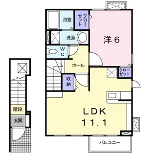 アバカス・榎原【2階】の間取り