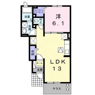 セレッソ・アンジュⅡ【1階】の間取り