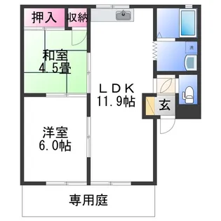 エル有本【1階】の間取り