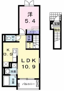 アーバンソレイユ【2階】の間取り