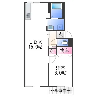 プレミール高松【2階】の間取り