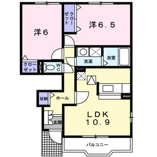 それいゆ東小二里【1階】の間取り