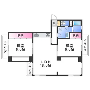 サン・コーポ【2階】の間取り