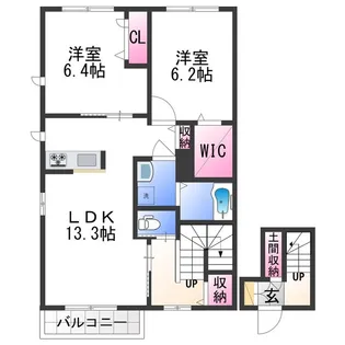 藤栄ハイツⅢ【2階】の間取り